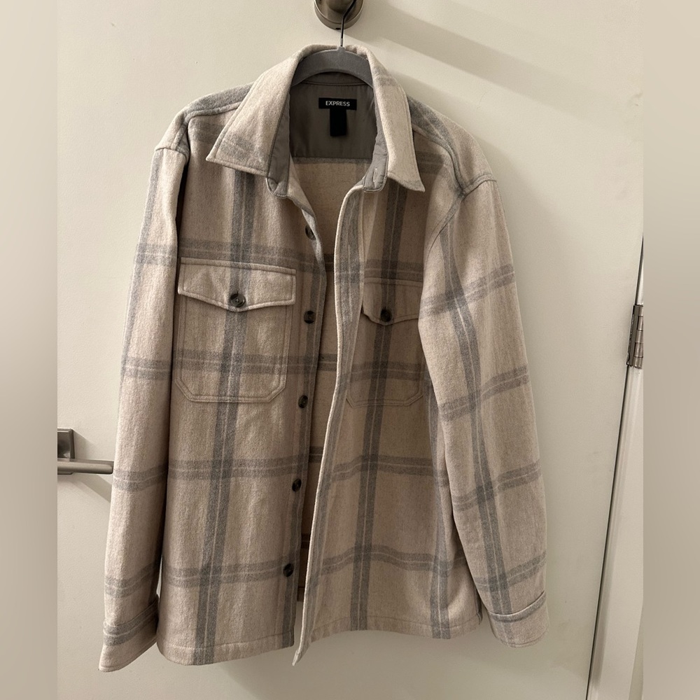 Express Mens Plaid shacket